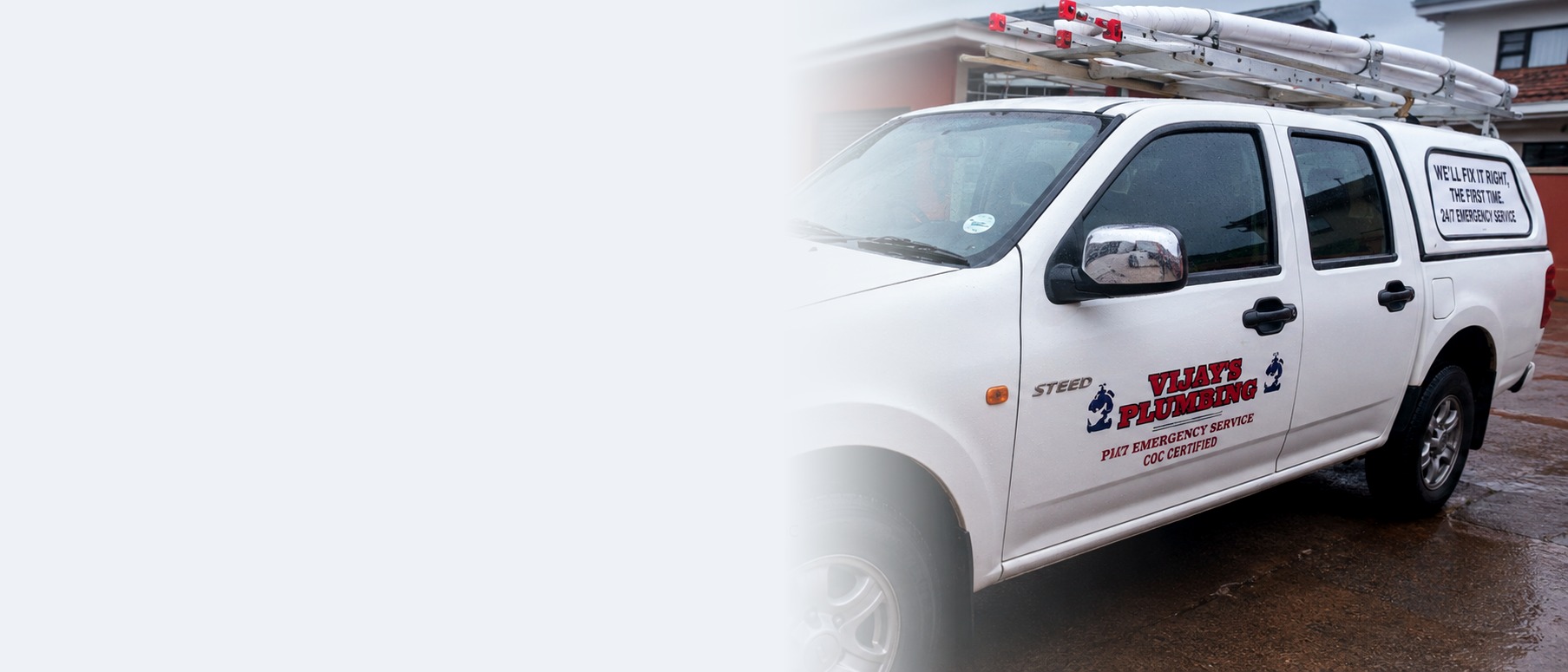 Emergency plumber near me in Verulam - Vijay's Plumbing service van